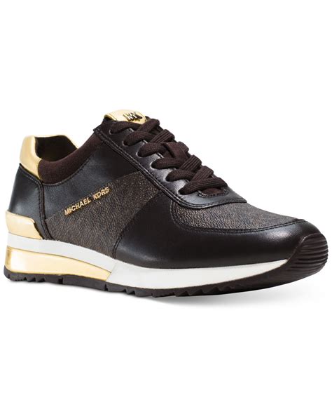 michael kors black allie wrap trainer sneakers|Michael michael kors allie trainer + FREE SHIPPING .